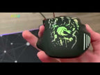 HXSJ H300 7 Keys Flowing Water Crack Colorful Luminous Wired Gaming Mouse(Black) - YouTube Video