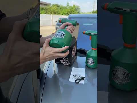qili Car Wash High-Intensity Atomizing Electric Sprayer(Red) - YouTube Video