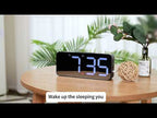 XM905 Multifunctional Voice-activated Alarm Clock LED Electronic Wall Clock (Black) - YouTube Video