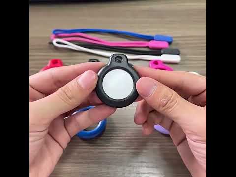 For AirTag 2nd Gen / AirTag 1st Gen xDfind Lanyard PC Protective Cover(Black) - YouTube Video