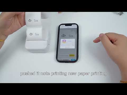 Convenient Pocket Mini Printer Student Wrong Question Thermal Bluetooth Mobile Phone Photo Data Note Printer(Blue) - YouTube Video