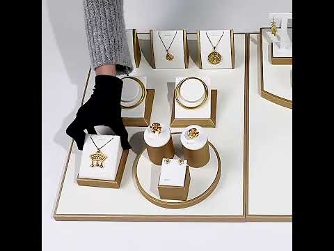 20x10x3.5cm Pendant Plate Jewelry Display Microfiber Jewelry Props Display Rack - YouTube Video