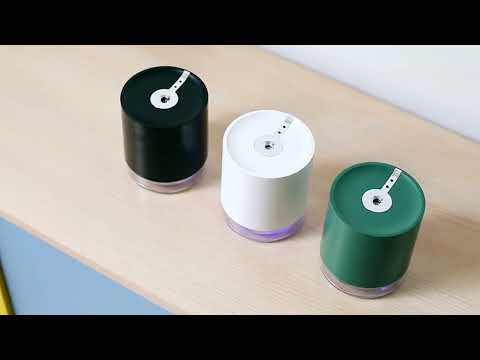 USB Smart Induction Ultrasonic Spray Humidifier with LED Indicator (White) - YouTube Video