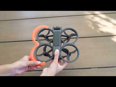 For DJI Avata 2 BRDRC Integrated Paddle Protector One-piece Bumper Ring(Black) - YouTube Video