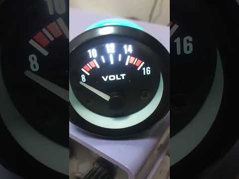 52mm Auto Gauge Car 8-16V Voltmeter - YouTube Video