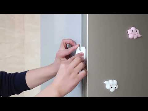 5 PCS Baby Refrigerator Water Dispenser Safety Lock Baby Safety Products(Blue) - YouTube Video