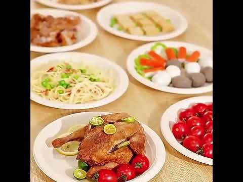 6 inch Biodegradable Disposable Round Plate - YouTube Video