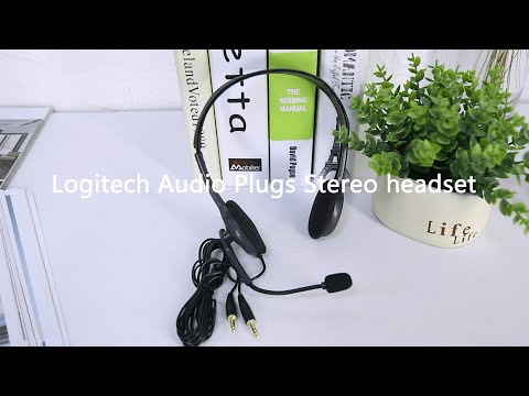 Logitech H110 Dual 3.5mm Audio Plugs Stereo Headset - YouTube Video