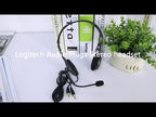 Logitech H110 Dual 3.5mm Audio Plugs Stereo Headset - YouTube Video