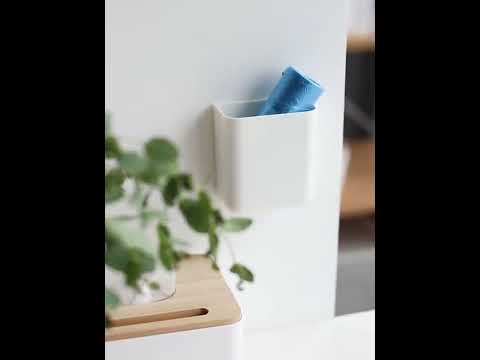 Bathroom Rack Wall-mounted Suction Cup Free Punch Storage Box Washstand Toothbrush Toothpaste Rack(White) - YouTube Video
