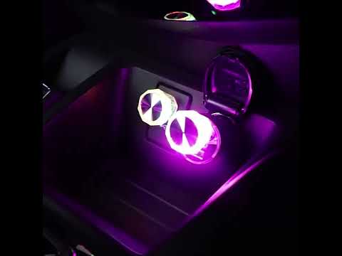 Car Diamond Model USB Ambient Light Charge-Free Plug And Play LED Decorative Lights(Ice Blue) - YouTube Video