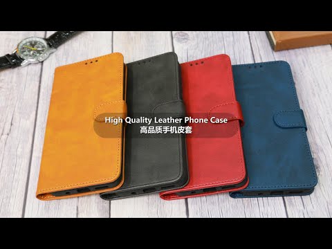 For Tecno W4 Leather Phone Case(Red) - YouTube Video