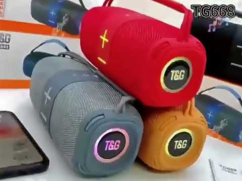 T&G TG-668 Wireless Bluetooth Speaker Portable TWS Subwoofer with Handle(Black) - YouTube Video