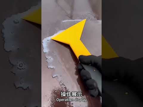 qili Car Window Tinting Long Handle Water-Repellent Rubber-Coated Squeegee(Orange) - YouTube Video
