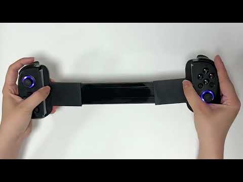 D8 Mobile Phone Stretch Band Light Gamepad Dual Hall Wireless Bluetooth Somatic Vibration Grip for PC / Android / IOS / Tablet / PS3 / PS4 / Switch, Color: Black - YouTube Video
