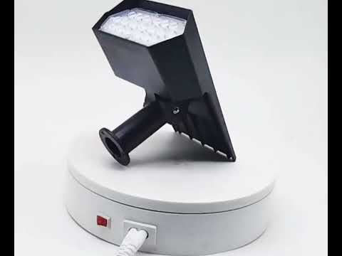 19LED Solar Plug-in Lawn Spotlight Garden Villa Lighting Wall Lamp - YouTube Video