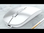 HXSJ M103 1600DPI UV Dual Mode 2.4GHz + Bluetooth 5.1 Wireless Rechargeable Mouse(Black) - YouTube Video