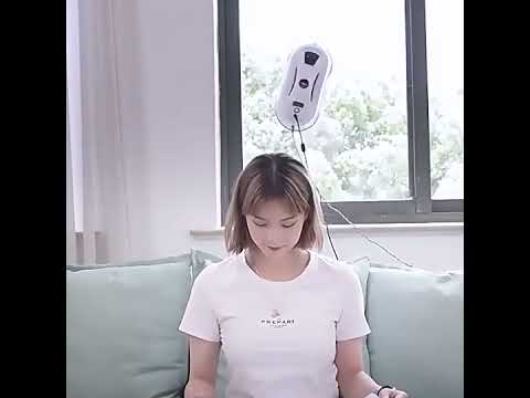 Smart Window Cleaning Robot With Dual Disk Suction Smart Path Planning With Remote Control EU Plug - YouTube Video