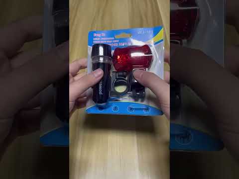 5 LED Water Resistant Bike Bicycle Head Light+ Rear Safety Flashlight - YouTube Video