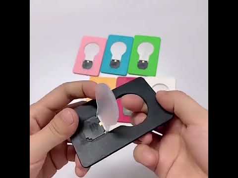 LED Pocket Lamp, Creative Ultrathin Card Light, Random Color Delivery - YouTube Video