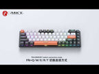 iMICE GK-690 Type-C Wired Mechanical Keyboard(Black Orange White) - YouTube Video