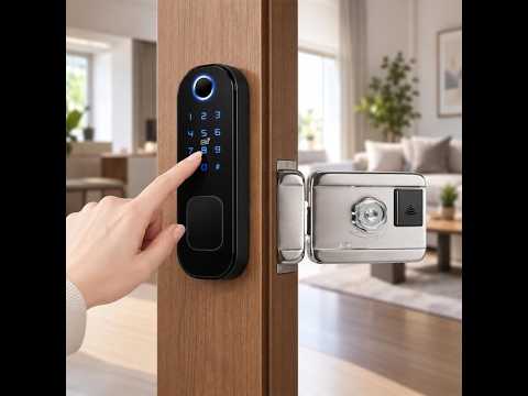 WDL-R5 WiFi Graffiti Smart Anti-theft Fingerprint Door Lock(Black) - YouTube Video