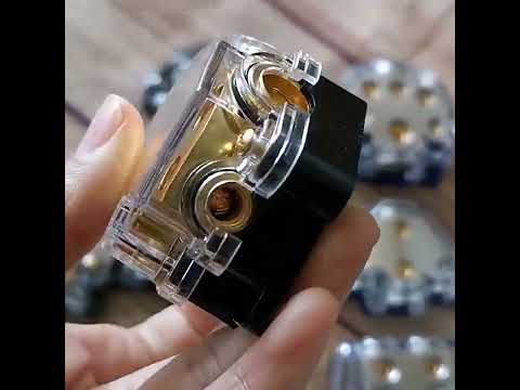 Fuse Holder Power Distributor Block 1 Way Auto Car Audio 5 Ways Out / 1 Ways In 5 Car Audio Outputs Universal Car Audio 1 in 5 Ways Output Fuse Box - YouTube Video