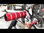 FMFXTR Bicycle Back Seat Foot Pedal Universal Back Rear Post, Color: Red Large Hole Long - YouTube Video