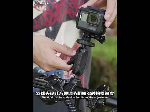 XILETU Sports Camera Mobile Phone Quick Release Motorcycle Bicycle Bracket - YouTube Video