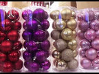 24 PCS 8cm Plating Plastic Christmas Tree Decorations Hanging String Ball, Random Color Delivery - YouTube Video