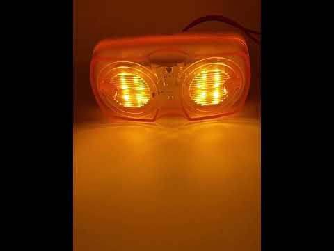 2pcs MK-106 Truck 12LEDs Side Marker Light (Red Light) - YouTube Video