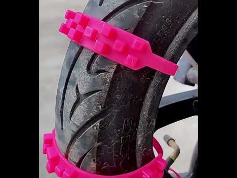 5pcs/Set Motorcycle Electric Two-Wheeler Non-Damaging Anti-Skid Chain Ties(Black) - YouTube Video