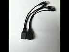 15 PCS POE Split Line Network Camera Power Splitter RJ45 Network Port Power Supply(Black) - YouTube Video