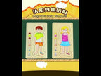 Onshine Five-Layer Human Body Structure Puzzle Wooden Puzzles For Children Physical Cognition(Boy) - YouTube Video