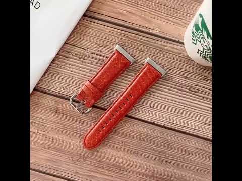 For OPPO Watch 41mm Shell Texture Watch Band(Black) - YouTube Video