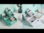 Desktop Removable Assembled Small File Storage Box(Blue Green) - YouTube Video