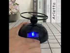 Student Multifunctional LED Flying Alarm Bells Lazy Flying Propeller Digital Alarm Clock(Black) - YouTube Video