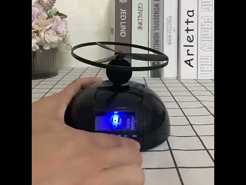 Student Multifunctional LED Flying Alarm Bells Lazy Flying Propeller Digital Alarm Clock(Black) - YouTube Video