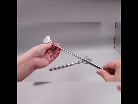 Car Repair Detection Mirror Universal Folding Telescopic Mirror Welding Chassis Inspection Mirror, Model: Silver 50mm - YouTube Video