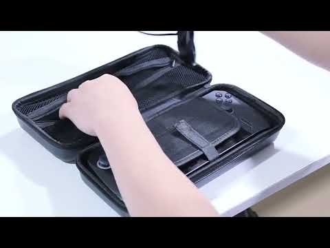 For ASUS ROG Ally X Game Console EVA Leather Pattern Handbag(Black) - YouTube Video
