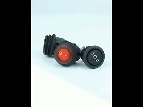 10 PCS Car Auto Universal DIY 3 Pin Round Cap OFF- ON Push Button - YouTube Video
