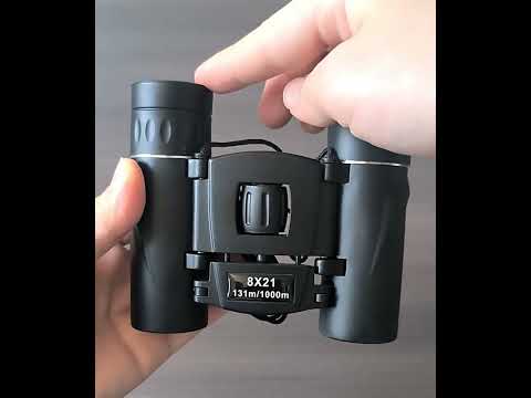 8X21 Outdoor Low-light Night Vision High-power HD Mini Binoculars - YouTube Video