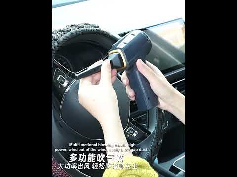 Car Vacuum Cleaner Handheld Compact Powerful Cleaning Tool For Car And Home Use(Blue) - YouTube Video