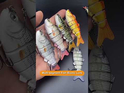 HENGJIA JM061 Multi-segment Fish Bionic Lure Submerged Lures, Size: 10cm 18g(7) - YouTube Video