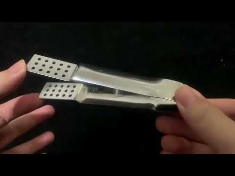 2 PCS Stainless Steel Tea Bag Clip Resistant Teabag Squeezer - YouTube Video
