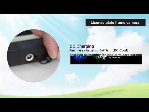 Solar Integrated License Plate Frame Vehicle Camera Wireless Reversing Display(RC03) - YouTube Video