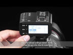 Godox X2T-O E-TTL II Bluetooth Wireless Flash Trigger for Panasonic / Olympus (Black) - YouTube Video