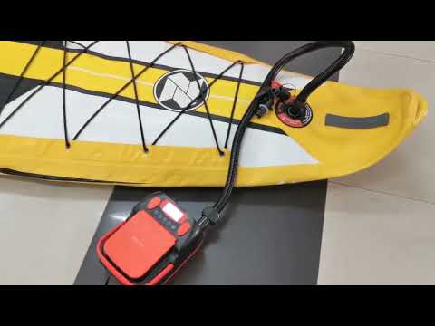 STERMAY Paddle Board 16PSI LCD Display Rubber Boat Air Pump(EU Plug) - YouTube Video