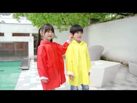 Cartoon Dinosaur Children Fashion Raincoat Size: XL(Blue) - YouTube Video