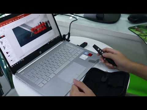 PP-1000 Multimedia Presentation Remote PowerPoint Clicker 2.4GHz RF Laser Pointer with USB Receiver(Black) - YouTube Video